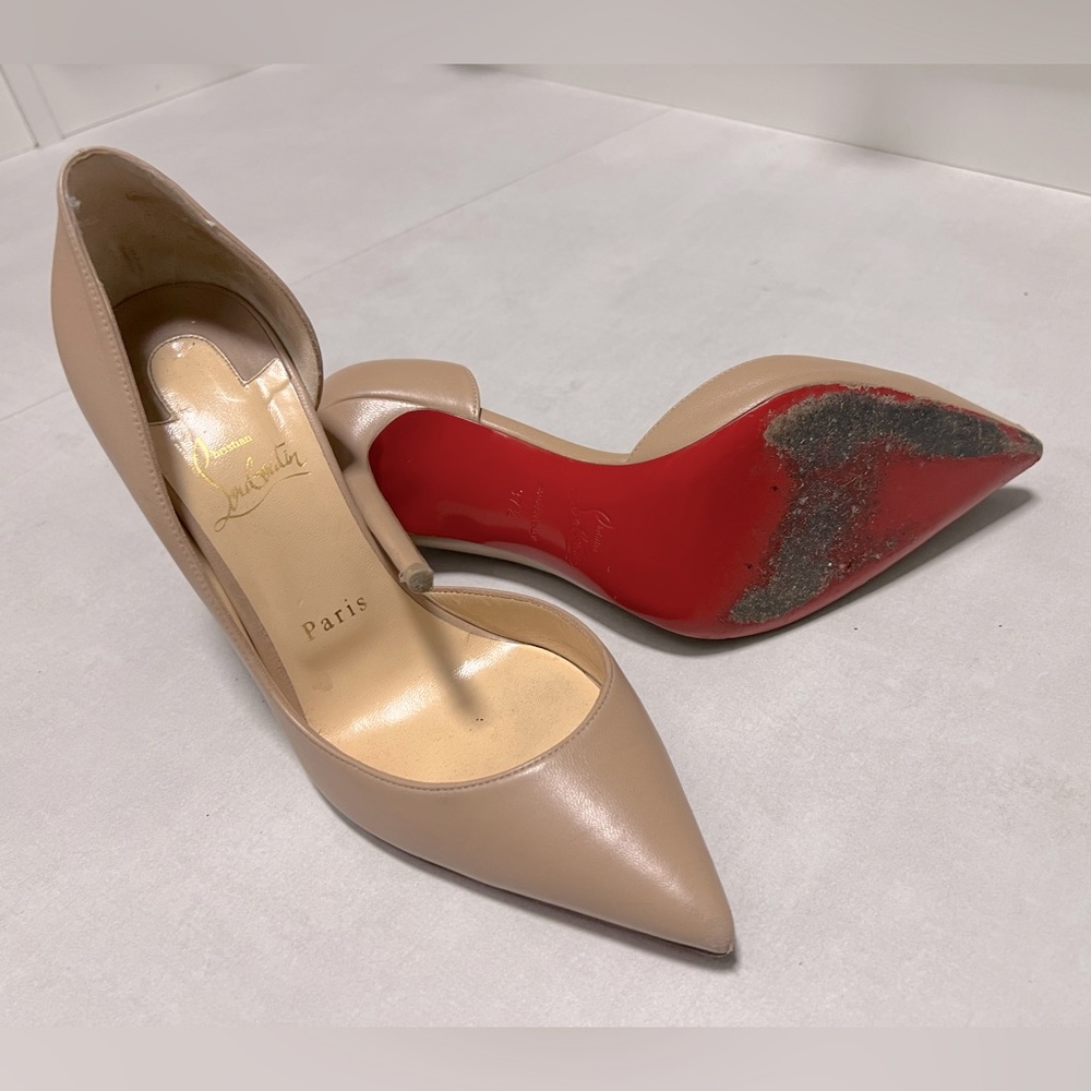 Iriza Pointed Toe Half d'Orsay Pump Louboutin